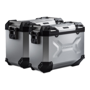 SW-Motech TRAX ADV Koffersystem 37/45 l, silber – Moto Guzzi V85 TT, Travel, Strada (ab 2024)
