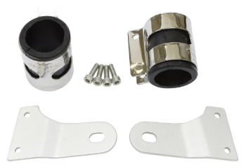 Kit supporti faro Tommaselli, acciaio cromato, 39–40 mm