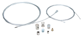 Universal cable repair kit – two cables with assorted nipples and screw nipples