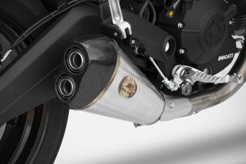 Preview: ZARD Basso Slip-on Edelstahl für Ducati Monster 797