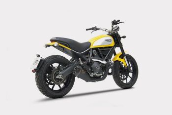 ZARD Basso Slip-on tief gelegt Edelstahl für Ducati Scrambler 800