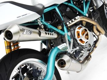 Preview: ZARD Full Kit 2-2 Edelstahl mit Titan-Dämpfer für Ducati Sport Classic / Paul Smart / Classic 1000