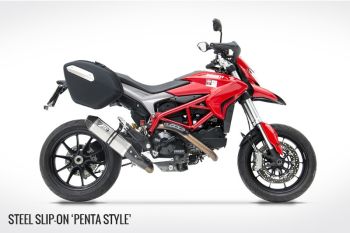ZARD Penta Style Slip-on 2-1 Edelstahl für Ducati Hypermotard / Hyper SP / Hyperstrada 821