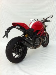 ZARD Rund Slip-on einseitig Carbon für Ducati Monster 1100 EVO