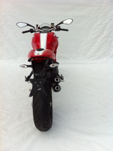 Preview: ZARD Rund Slip-on einseitig Carbon für Ducati Monster 1100 EVO