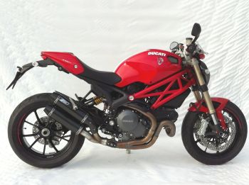 Preview: ZARD Rund Slip-on einseitig Titan für Ducati Monster 1100 EVO