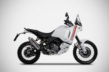 Preview: ZARD Sabbia Slip on 2-1 Edelstahl für Ducati DesertX