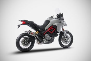 Preview: ZARD Slip-on 2-1 Edelstahl mit Titan-Dämpfer für Ducati Multistrada 950