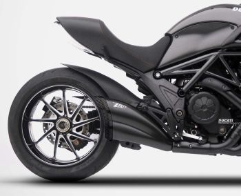 ZARD Slip-on 2-1 Edelstahl schwarz für Ducati Diavel