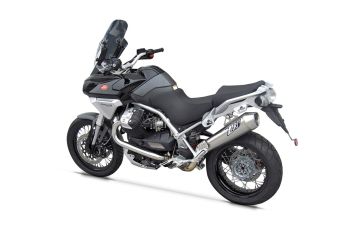 Preview: ZARD Slip-on 2-1 conical round stainless steel for Moto Guzzi Norge 1200