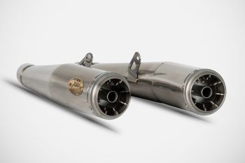 Preview: ZARD Slip-on 2-2 polished stainless steel for Moto Guzzi V7 850