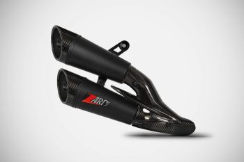 ZARD Slip on 2-2 Edelstahl schwarz für Ducati Monster 937