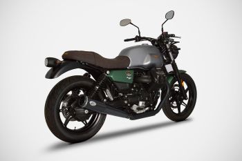 ZARD Slip-on 2-2 black stainless steel for Moto Guzzi V7 850