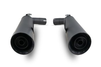 Preview: ZARD Slip-on 2-2 Evo black stainless steel for Moto Guzzi V7 850