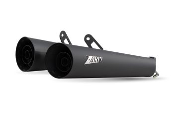 ZARD Slip-on 2-2 Evo black stainless steel for Moto Guzzi V7 850