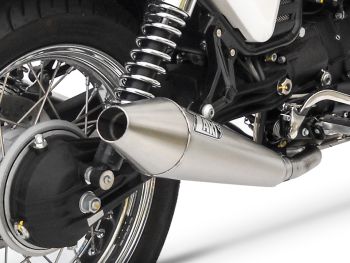 Preview: ZARD Slip-on 2-2 conical round stainless steel for Moto Guzzi V7 Café Racer / Café Classic