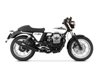 Preview: ZARD Slip-on 2-2 conical round stainless steel for Moto Guzzi V7 Café Racer / Café Classic