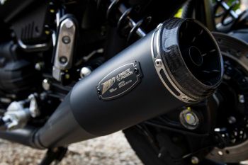 Preview: ZARD Slip-on 2-2 Limited Edition black stainless steel for Moto Guzzi V7 850