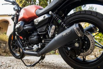 Preview: ZARD Slip-on 2-2 Limited Edition black stainless steel for Moto Guzzi V7 850