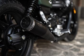 ZARD Slip-on 2-2 Limited Edition black stainless steel for Moto Guzzi V7 850