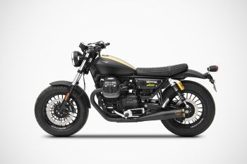 ZARD Slip-on 2-2 long stainless steel for Moto Guzzi V9 Bobber / Roamer