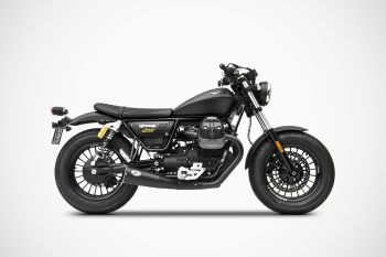 ZARD Slip-on 2-2 short Edelstahl für Moto Guzzi V9 Bobber / Roamer