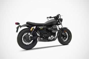 Preview: ZARD Slip-on 2-2 short Edelstahl für Moto Guzzi V9 Bobber / Roamer