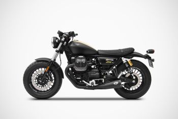 Preview: ZARD Slip-on 2-2 short Edelstahl für Moto Guzzi V9 Bobber / Roamer