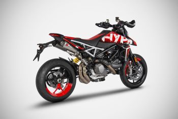 Preview: ZARD Slip on 2-2 Top Gun Edelstahl für Ducati Hypermotard 950 / SP
