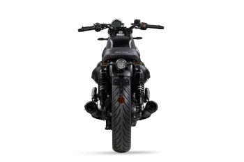 Preview: ZARD Slip-on 2-2 Trofeo Edelstahl schwarz für Moto Guzzi V7 850