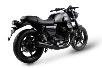 ZARD Slip-on 2-2 Trofeo Edelstahl schwarz für Moto Guzzi V7 850