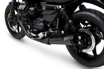 ZARD Slip-on 2-2 Trofeo black stainless steel for Moto Guzzi V7 850