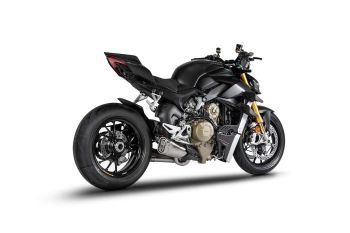 Preview: ZARD Slip on 4-2 Edelstahl mit Titan-Dämpfer für Ducati Streetfighter V4 / V4S