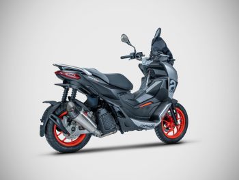 Preview: ZARD Slip-on titanium with carbon end cap for Aprilia SR GT 200