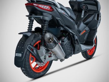 Preview: ZARD Slip-on titanium with carbon end cap for Aprilia SR GT 200