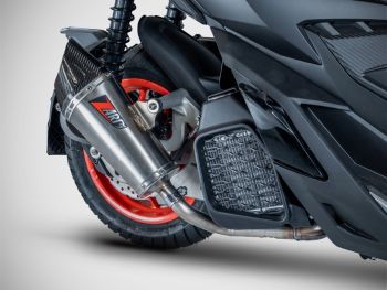 Preview: ZARD Slip-on titanium with carbon end cap for Aprilia SR GT 200