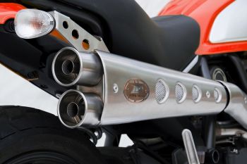 Preview: ZARD Special edition Full Kit hochgelegt Edelstahl für Ducati Scrambler 800