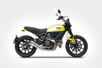 Preview: ZARD Special edition Slip-on tief gelegt Edelstahl für Ducati Scrambler 800