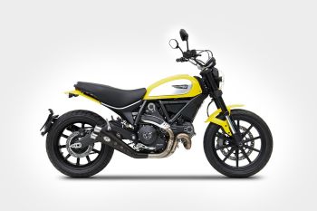 Preview: ZARD Special edition Slip-on tief gelegt Edelstahl für Ducati Scrambler 800