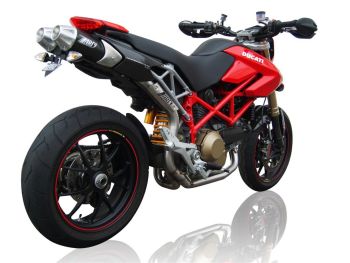 Preview: ZARD Top Gun Slip-on 2-2 Carbon für Ducati Hypermotard 1100 Evo