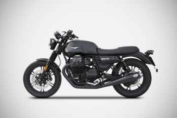 ZARD Zuma Slip-on 2-2 Edelstahl poliert für Moto Guzzi V7 III