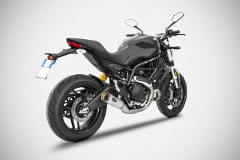 Preview: ZARD Zuma Slip-on Edelstahl für Ducati Monster 797