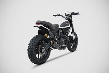 Preview: ZARD Zuma Slip-on Edelstahl für Ducati Scrambler 800