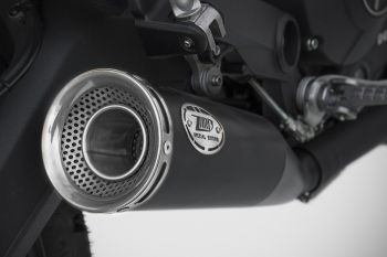 ZARD Zuma Slip-on tief gelegt Edelstahl für Ducati Scrambler 800