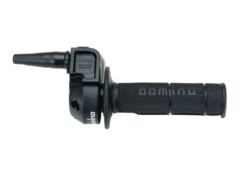 Domino Gasgriff mit Griffgummis, Einseilzug, 74 mm