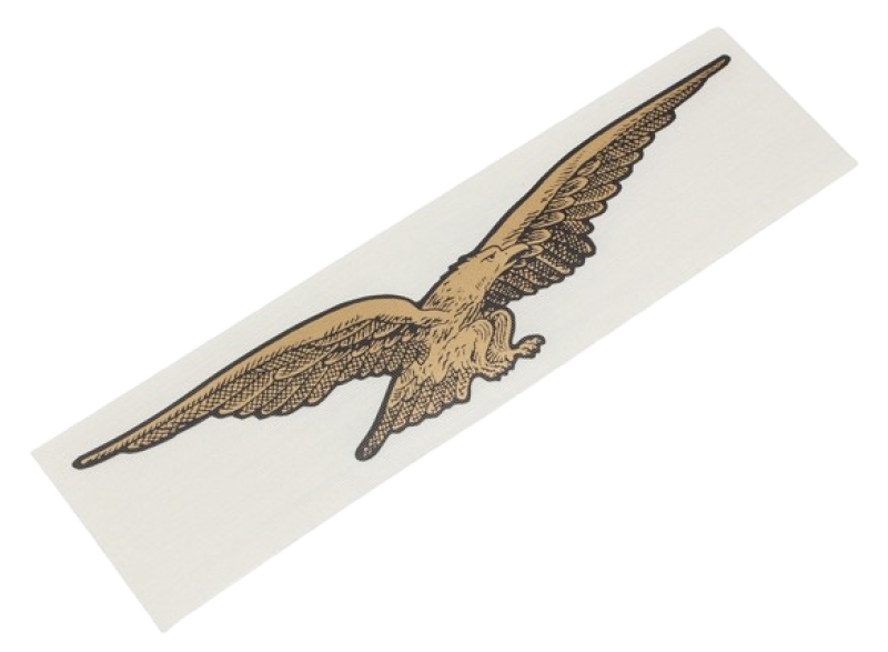 Moto Guzzi Aufkleber Adler 121x24mm, gold - V65 Lario