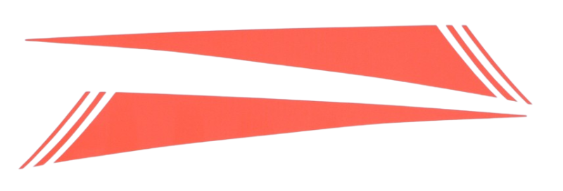Moto Guzzi Aufklebersatz Lenkerverkleidung fluores. - LM4, V65 Lario