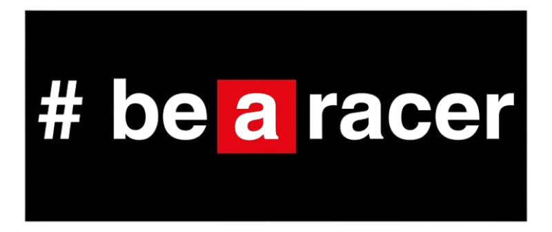 Aprilia Motorradteppich "# be a racer", schwarz, 190 x 80 cm
