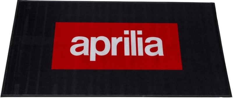 Aprilia Motorradteppich "Aprilia Logo", schwarz, 200 x 100 cm