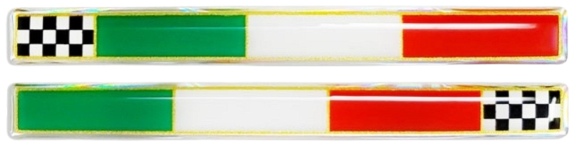 Aufklebersatz ITALY 3D Flag, 1x11cm